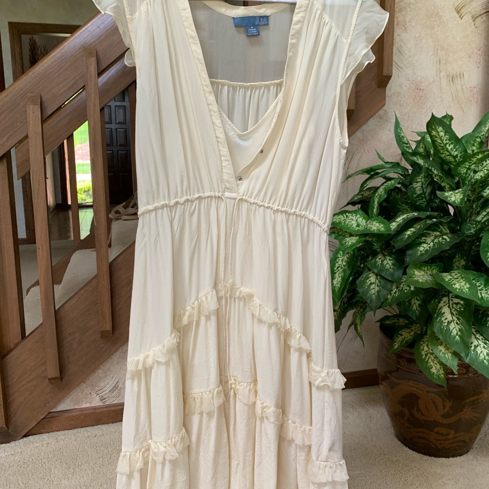 Lie white dress + slip, size 8